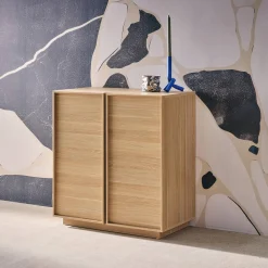 Anrichte Holzlook 2 Türen 80 cm