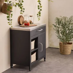 Außenküche aus Stahl L80 cm