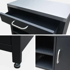 Außenküche aus Stahl L80 cm
