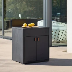 Außenküche Stahl 2 Türen B 80 cm
