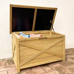 Aufbewahrungsbox aus Tannenholz 80 cm