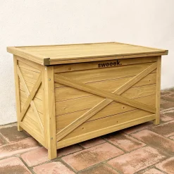 Aufbewahrungsbox aus Tannenholz 80 cm