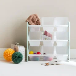 Aufbewahrungsregal für Kinder mit 9 Boxen