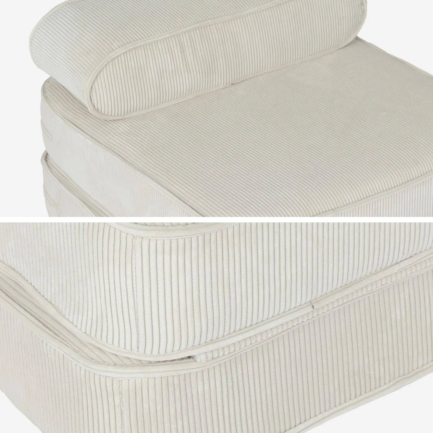 Ausklappbarer Kindersessel mit Cordbezug