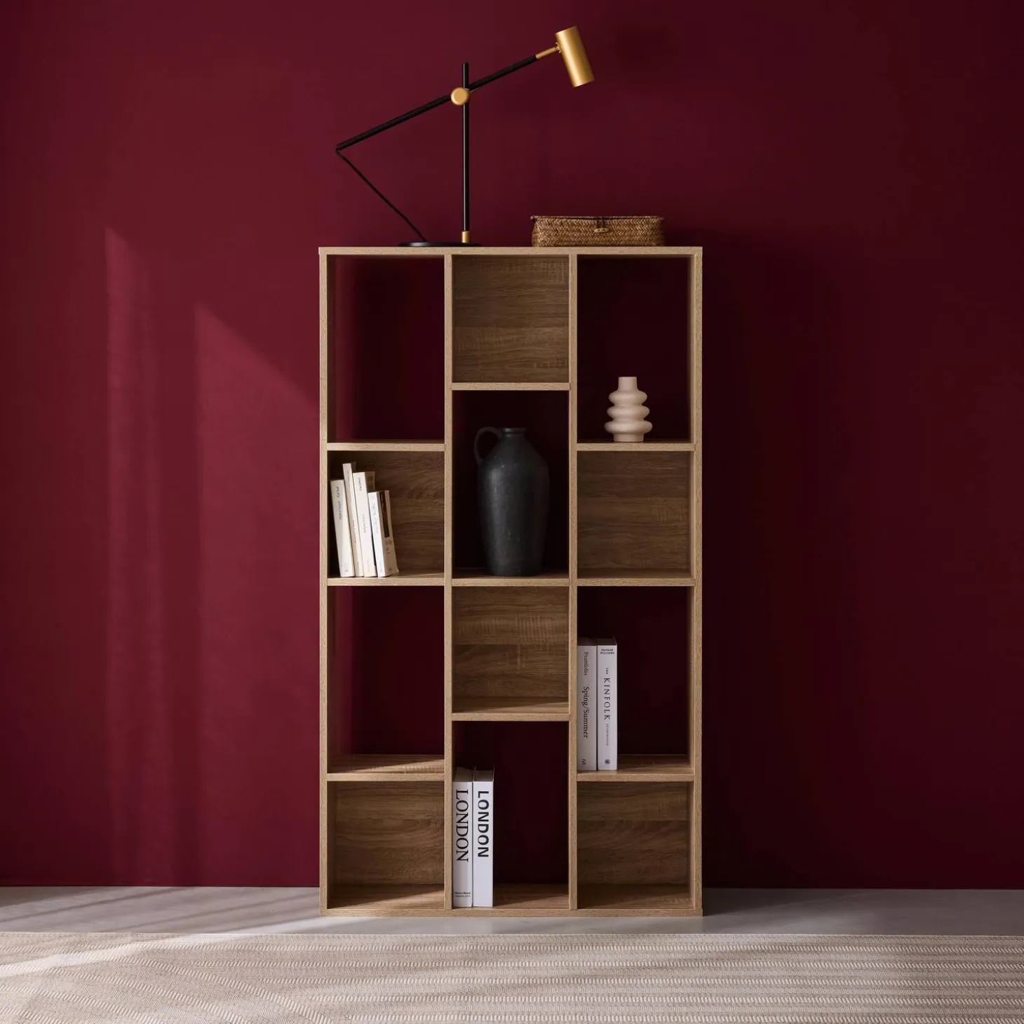 Bücherregal 3 Regale 12 Fächer