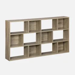 Bücherregal 3 Regale 12 Fächer