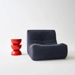 Beistelltisch, Beistelltisch, Nachttisch aus Metall mit Glanzeffekt Ø32 x H 46,5 cm