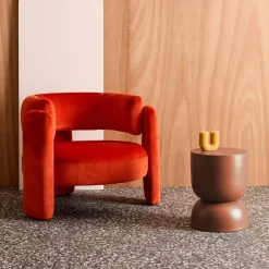Beistelltisch, Couchtisch, Nachttisch aus Metall Ø32 x H42cm