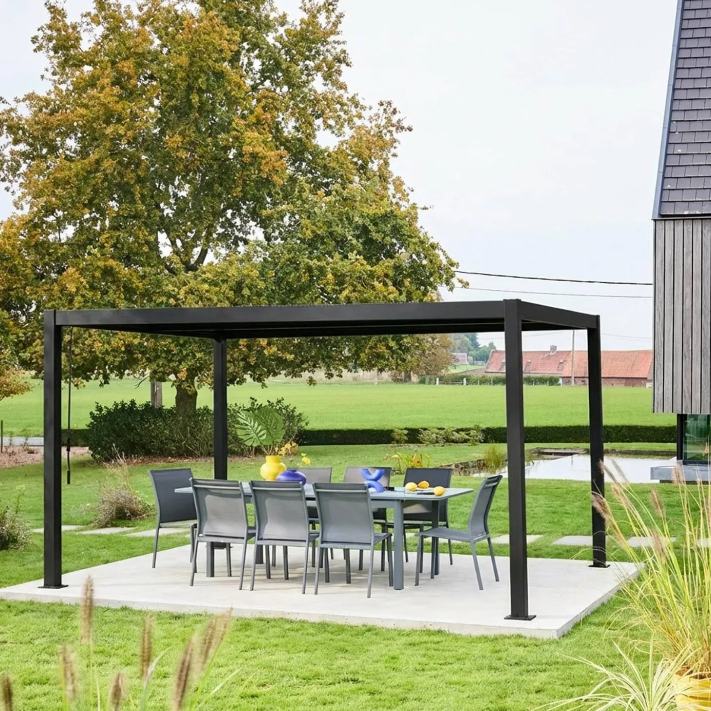 Bioklimatische Pergola mit Lamellendach Palace 3x4m