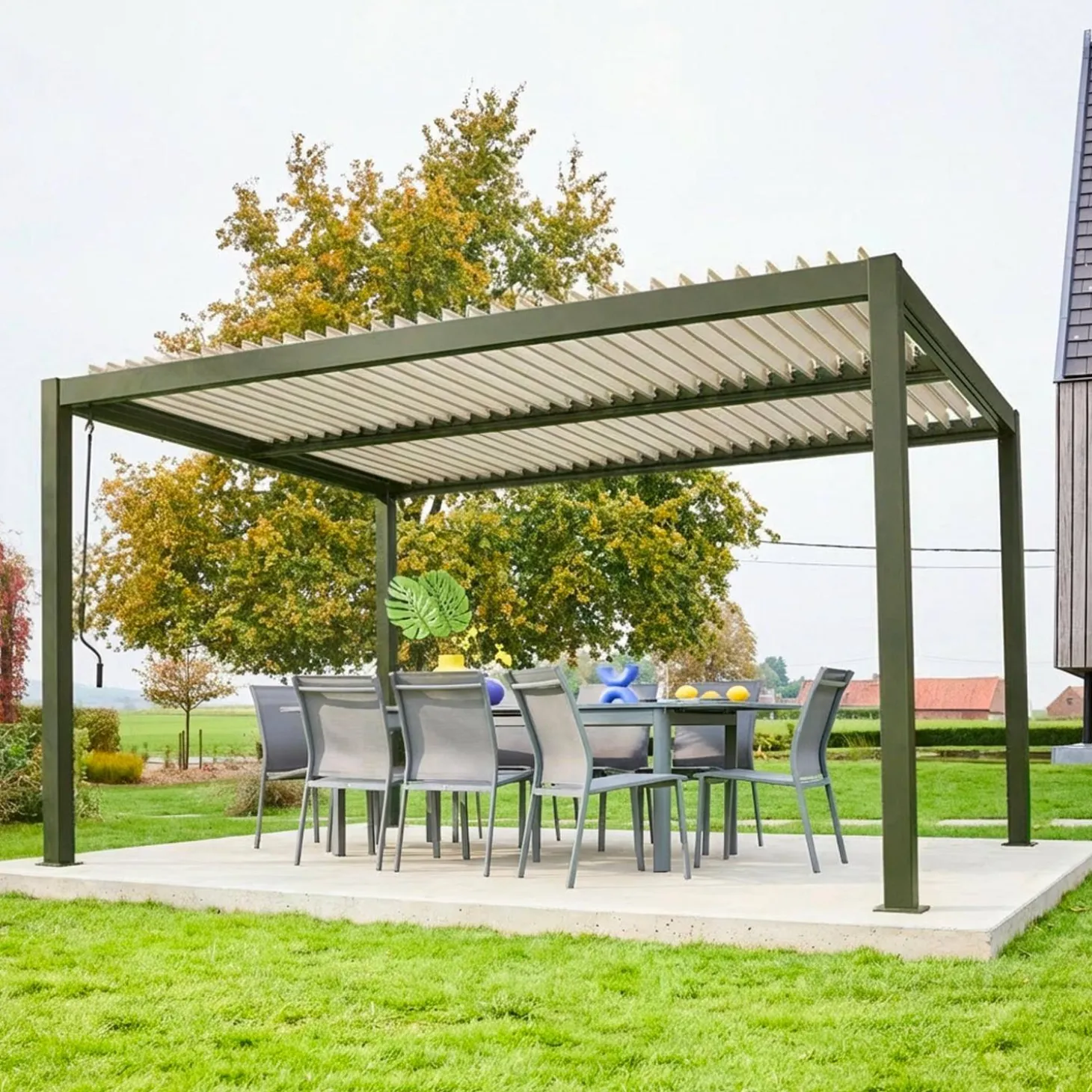Bioklimatische Pergola mit Lamellendach Palace 3x4m