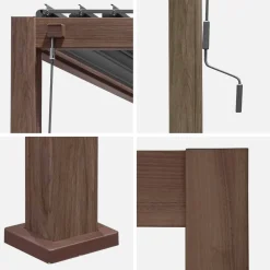 Bioklimatische Pergola mit Lamellendach Triomphe 3x4m