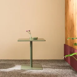 Bistro-Gartentisch quadratisch aus Stahl für 2 Personen