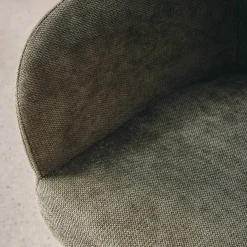 Bürostuhl mit Rollen und Chenille-Bezug, höhenverstellbar