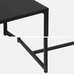 Couchtisch aus Metall 100 x 50 x 36 cm