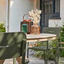 4er-Set Gartenstühle aus Aluminium und Textilene