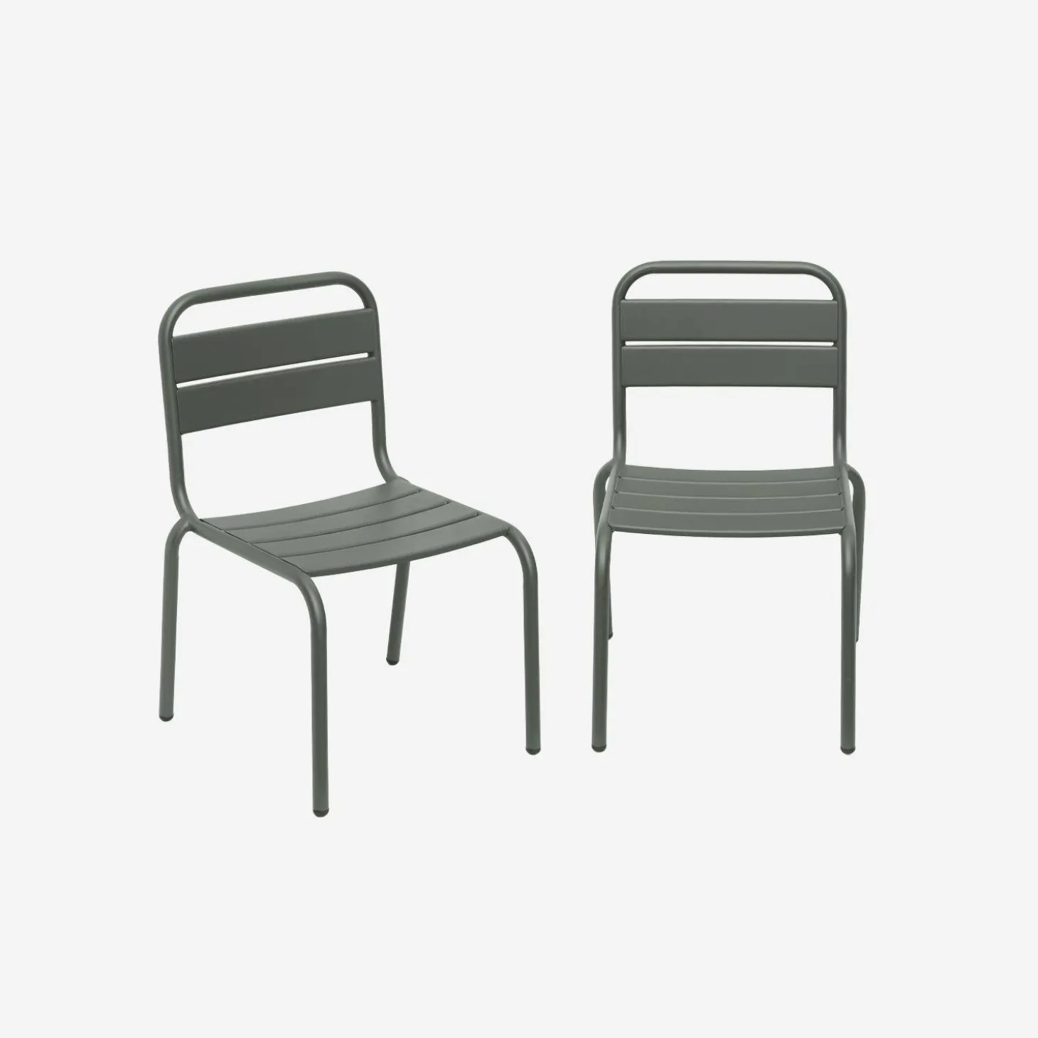 2er-Set Kinderstühle aus Metall