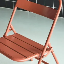 4er-Set klappbare Gartenstühle aus Stahl
