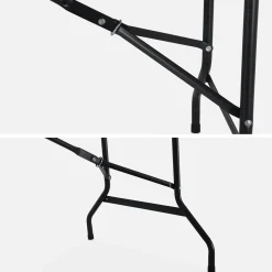 2er-Set klappbare Partytische aus Kunststoff 180 cm