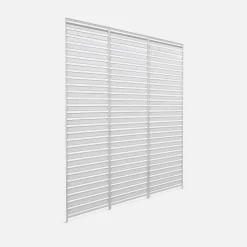 3er-Set Lamellenwände 130 cm für bioklimatische Pergola Aluminium 3x4m Triomphe
