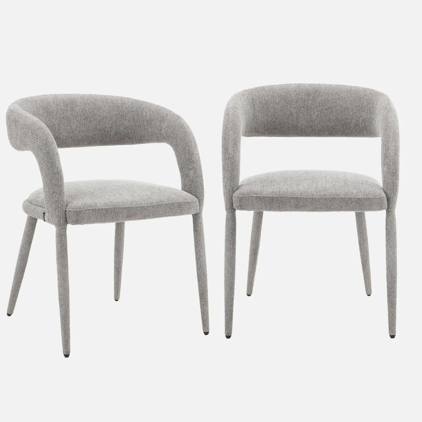 2er-Set moderne Sessel mit Stoffbezug