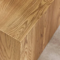 2er-Set quadratische Couchtische mit Holzoptik