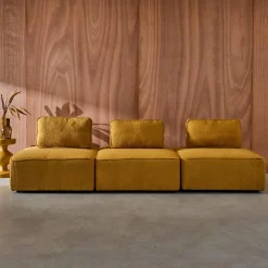 3er-Set Sessel Einsitzer für modulares Bouclé-Sofa