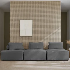 3er-Set Sessel für modulares Sofa Cordbezug