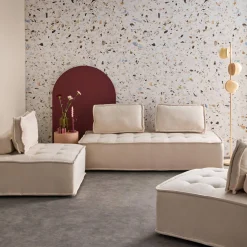 3er-Set Sessel für modulares Sofa, 4 Sitzplätze