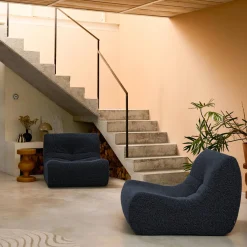 2er-Set Sessel mit Bezug im Alpaka-Look