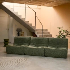 3er-Set Sessel mit Bezug im Alpaka-Look