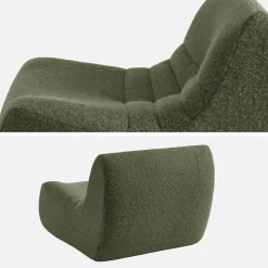3er-Set Sessel mit Bezug im Alpaka-Look