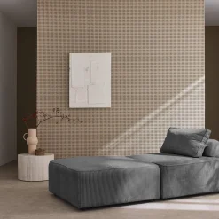 2er-Set Sofa-Modul-Sessel mit Cordbezug