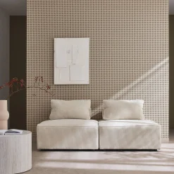 2er-Set Sofa-Modul-Sessel mit Cordbezug