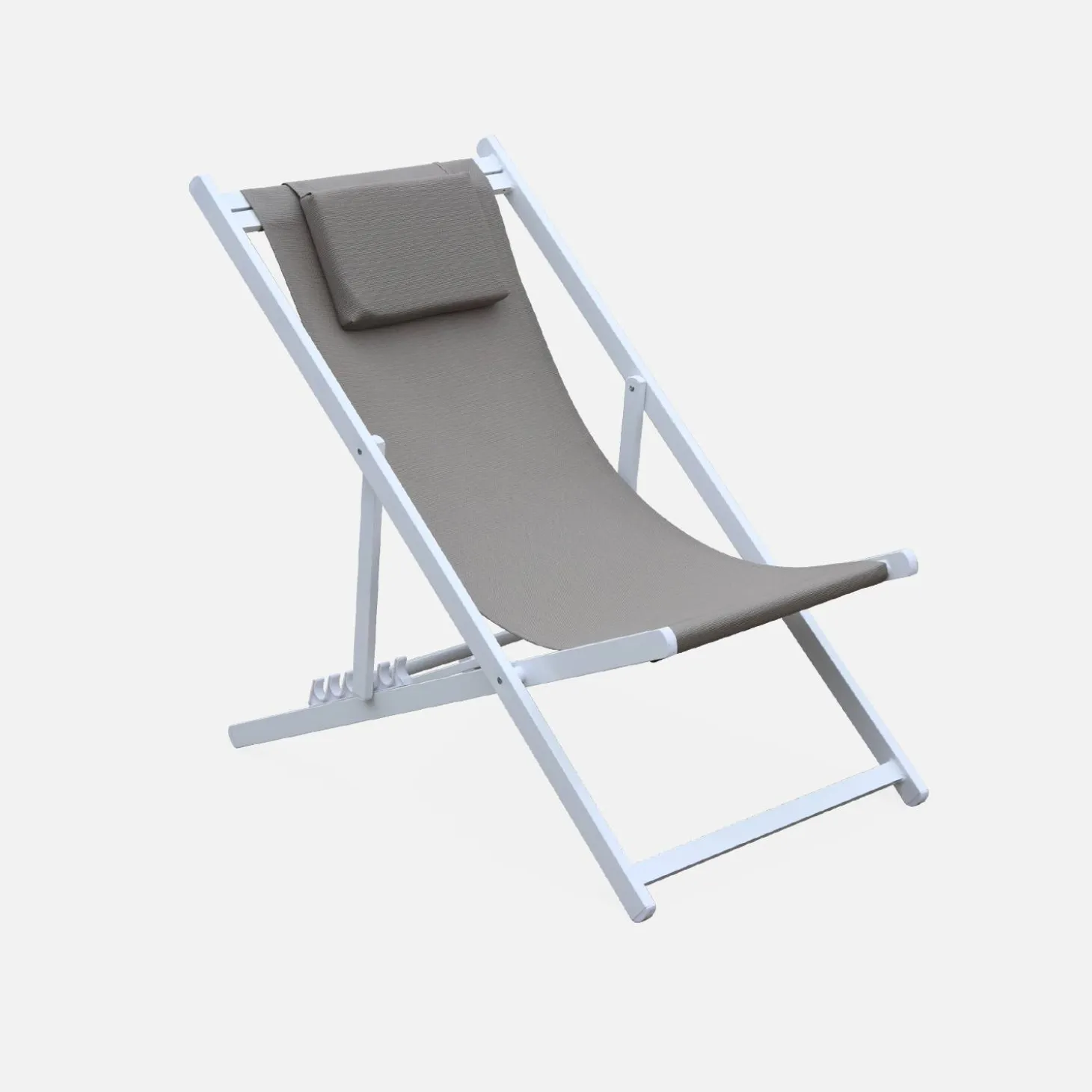 2er-Set Sonnenliegen aus Aluminium, mehrfach verstellbar