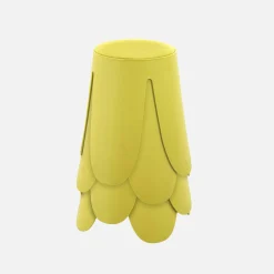 4er-Set stapelbare Hocker mit Kunstleder