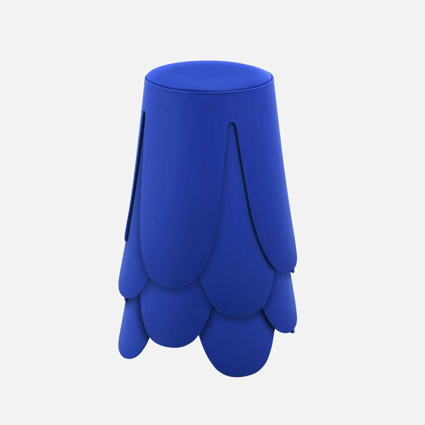 4er-Set stapelbare Hocker mit Kunstleder