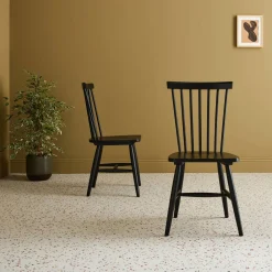 2er-Set Stühle aus Hevea-Holz