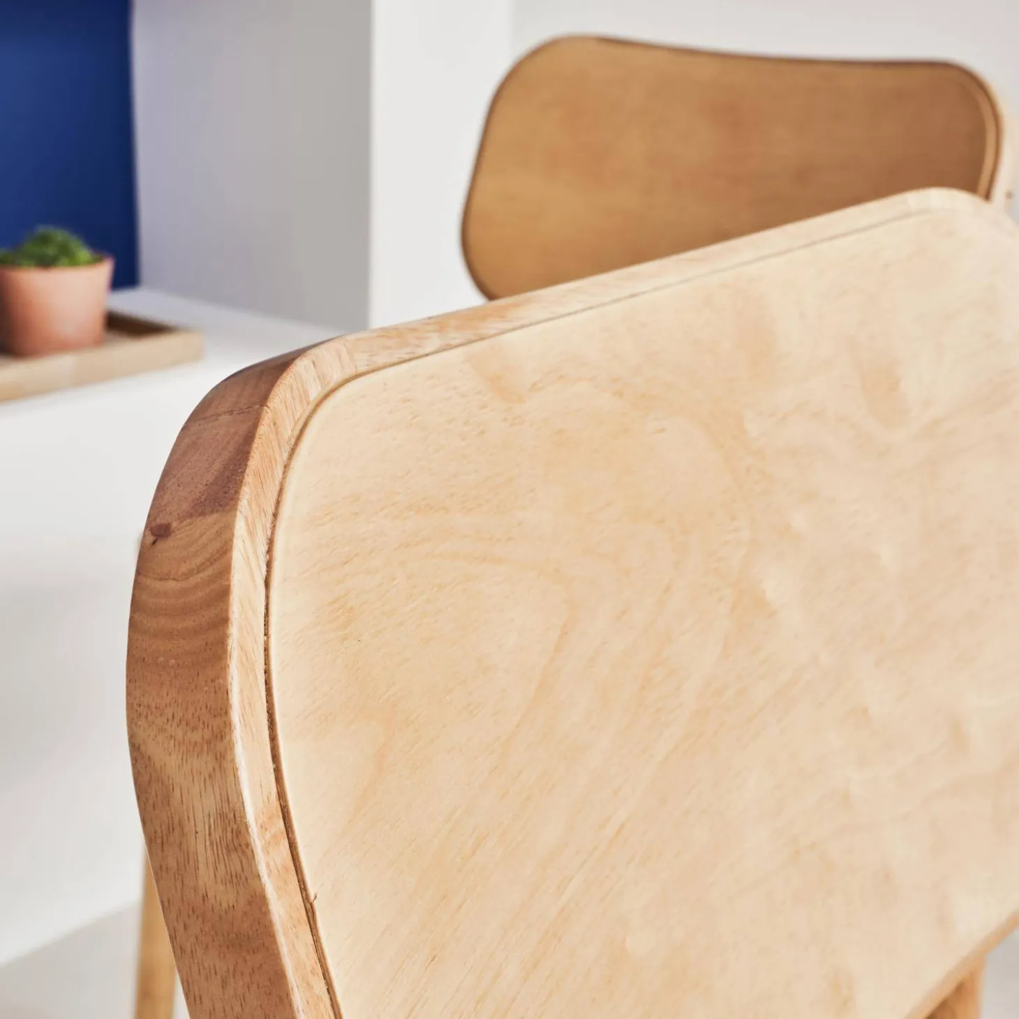 2er Set Stühle aus Hevea-Holz