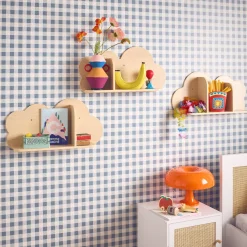 3er-Set Wandregale Wolke für Kinderzimmer