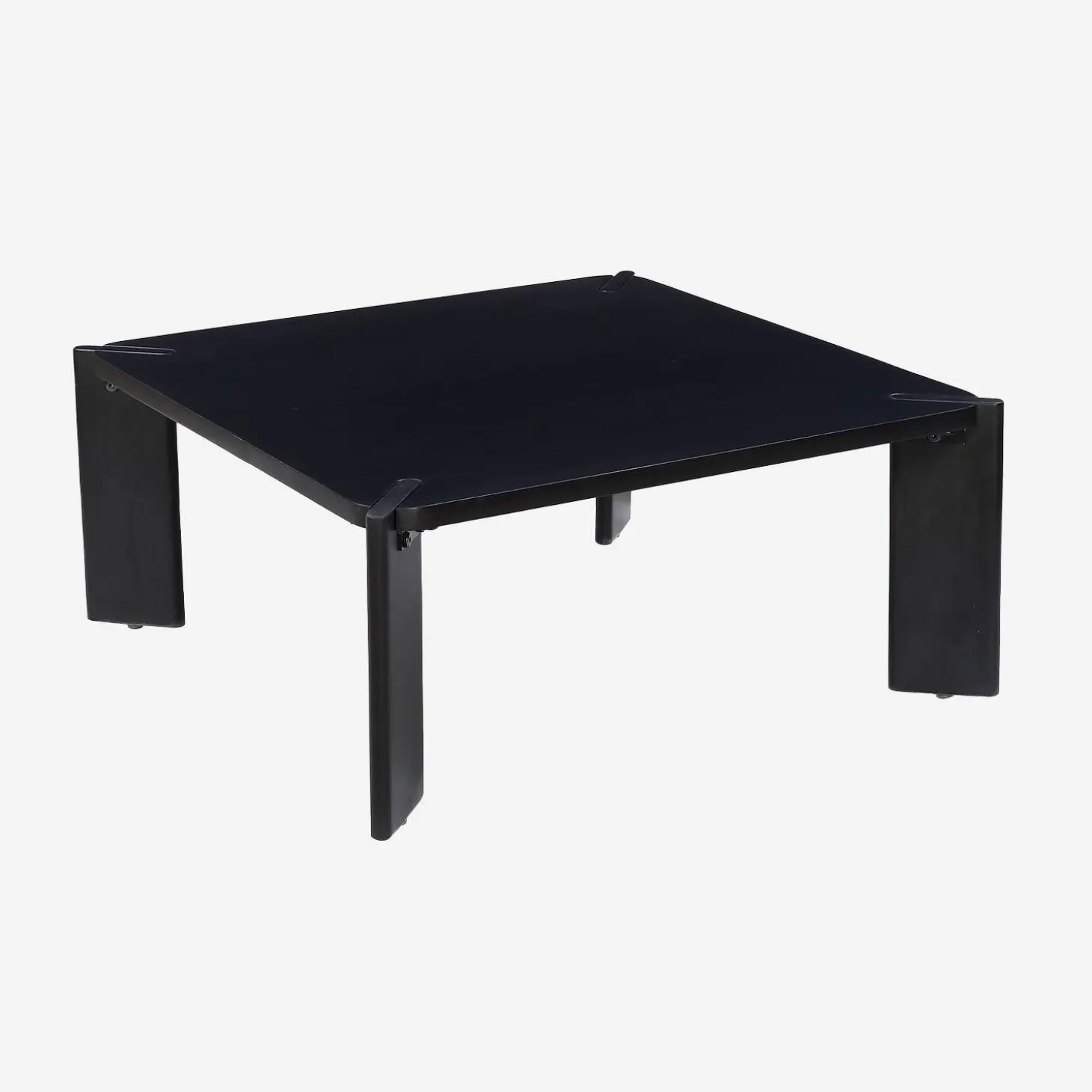 Exotischer quadratischer Couchtisch aus Massivholz