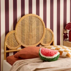Exotisches Kopfteil aus Rattan für Kinderzimmer 90 x 100 cm