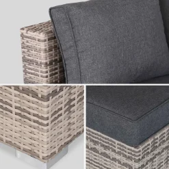 Gartengarnitur aus Polyrattan - 5 Plätze