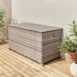 Gartenkiste aus Polyrattan 162x82cm