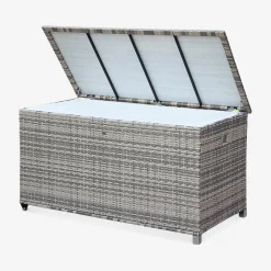 Gartenkiste aus Polyrattan 162x82cm