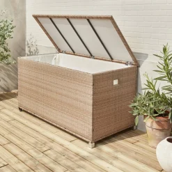 Gartenkiste aus Polyrattan 162x82cm