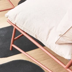 Gartenlounge aus Stahl und Textilene für 4 Personen