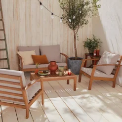 Gartenlounge-Set für 4 Personen