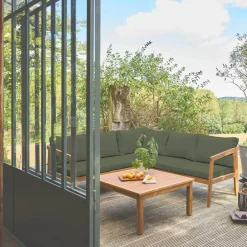 Gartenmöbelset aus Akazie für 5 Personen