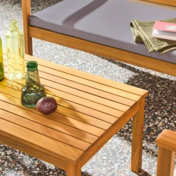 Gartenmöbelset aus Akazienholz für 4 Personen