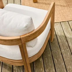 Gartenmöbelset aus Akazienholz für 4 Personen